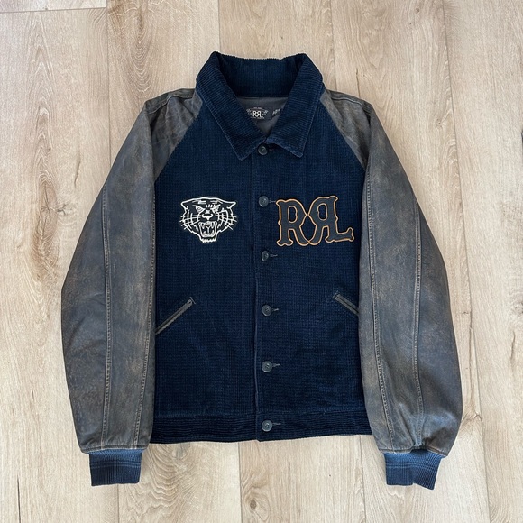 RRL Ralph Lauren Corduroy Leather Jacket. Men's XXL. - Picture 1 of 5